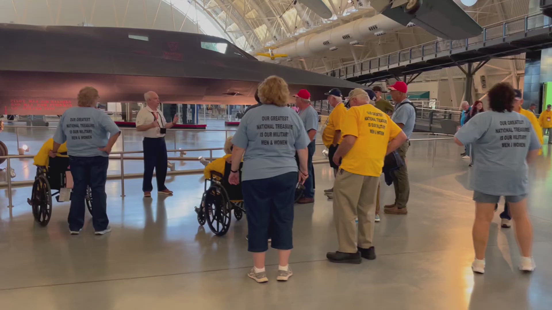 80 local veterans were able to make the cross-country journey.