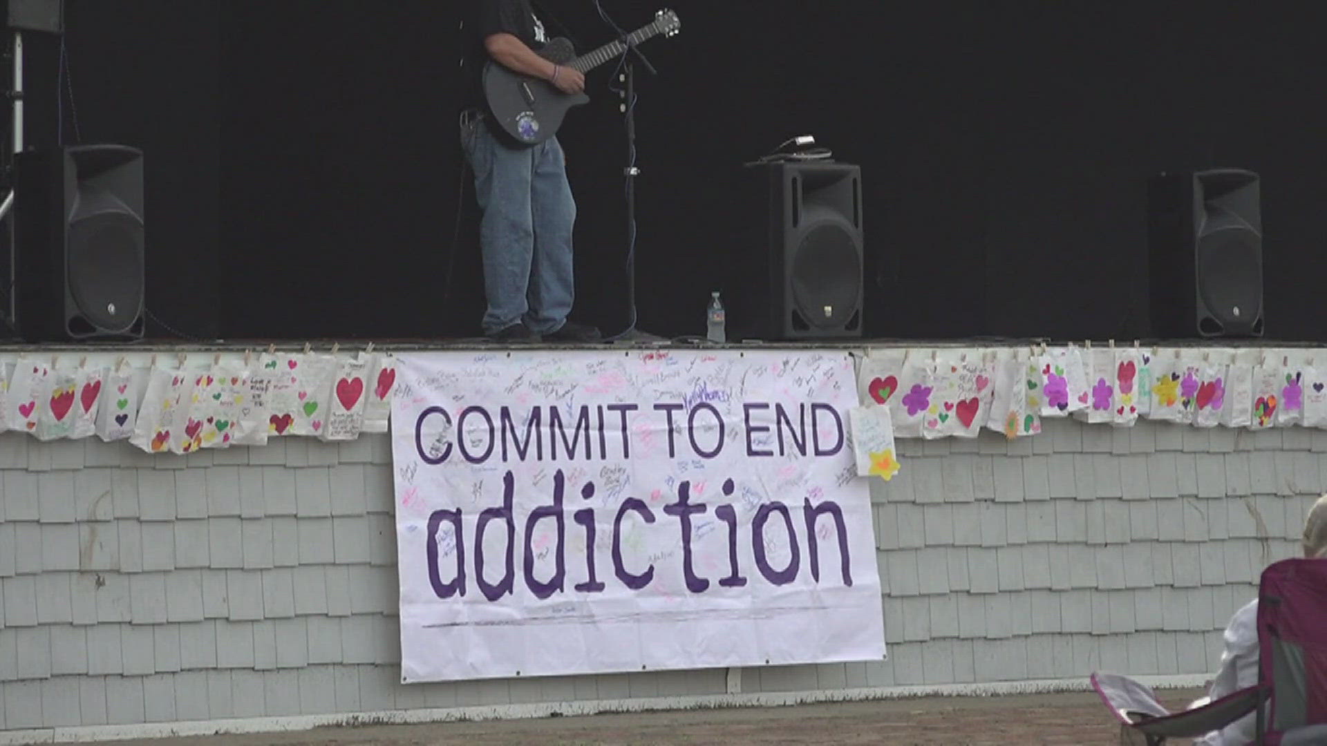 Event organizers called it an evening of "education and awareness," along with paying tribute to those who lost their lives from overdoses or are battling addiction.