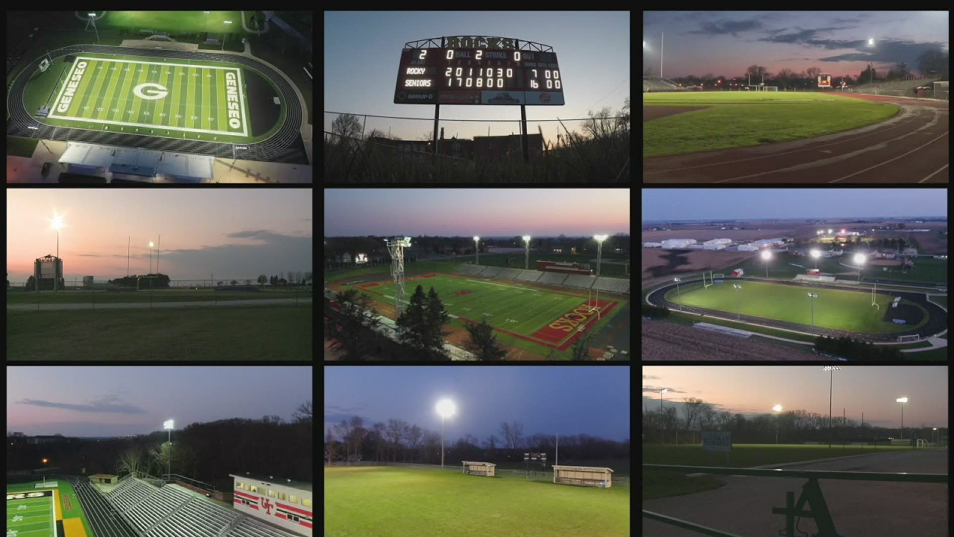 Local High Schools turn on their stadium lights for show support for the 2020 Seniors.