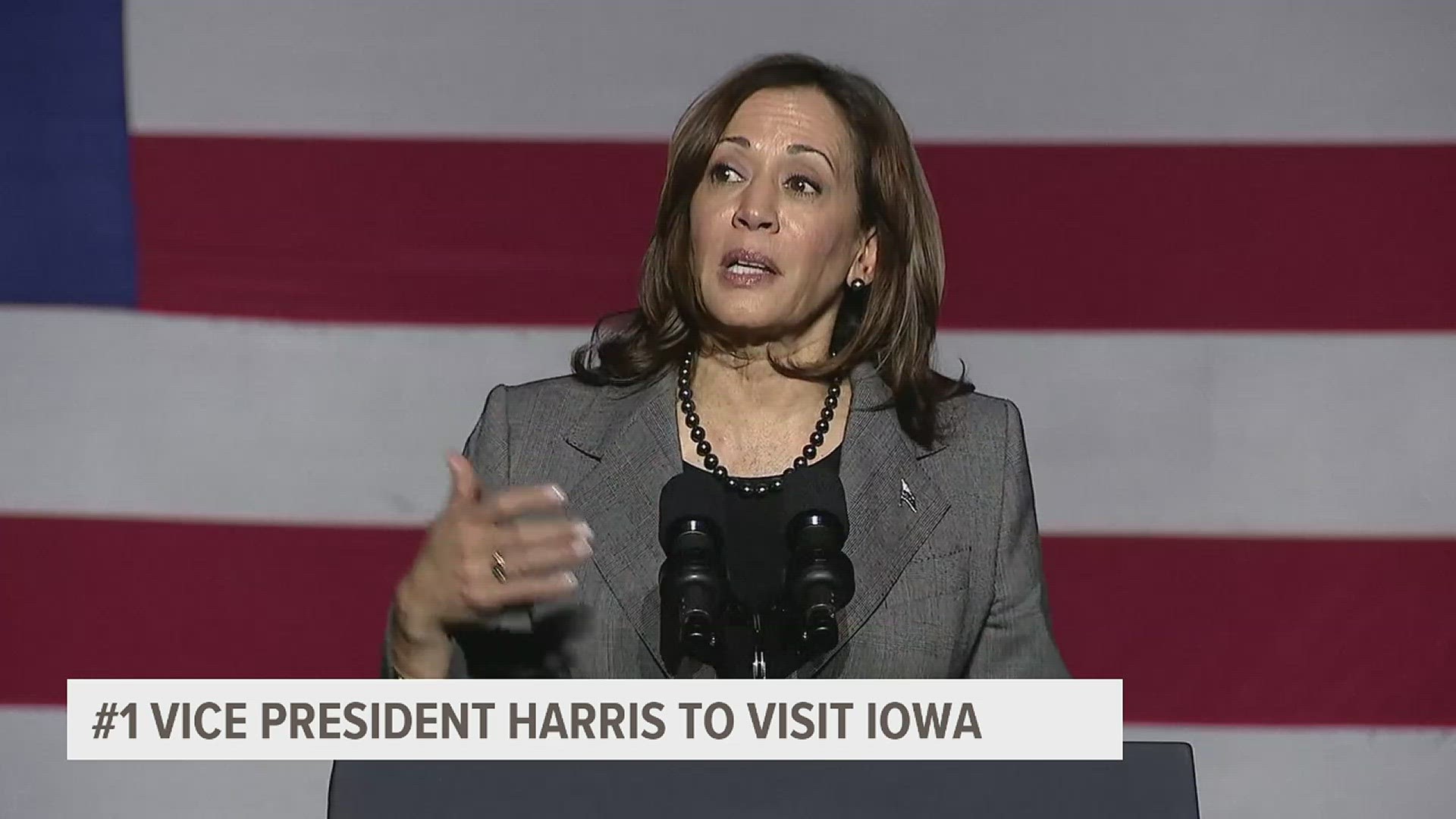 Kamala Harris will discuss protecting abortion rights in Des Moines. A federal board approved a merger between Canadian Pacific and Kansas City Southern Railways.