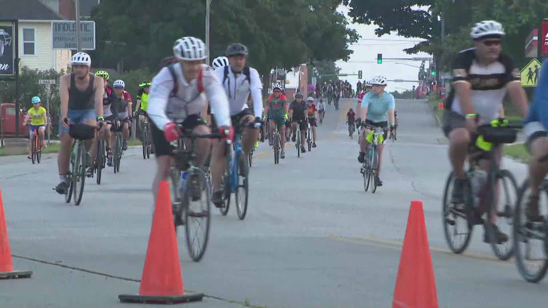 On Tuesday, the riders are embarking on a nearly 74-mile journey to Forest City. 