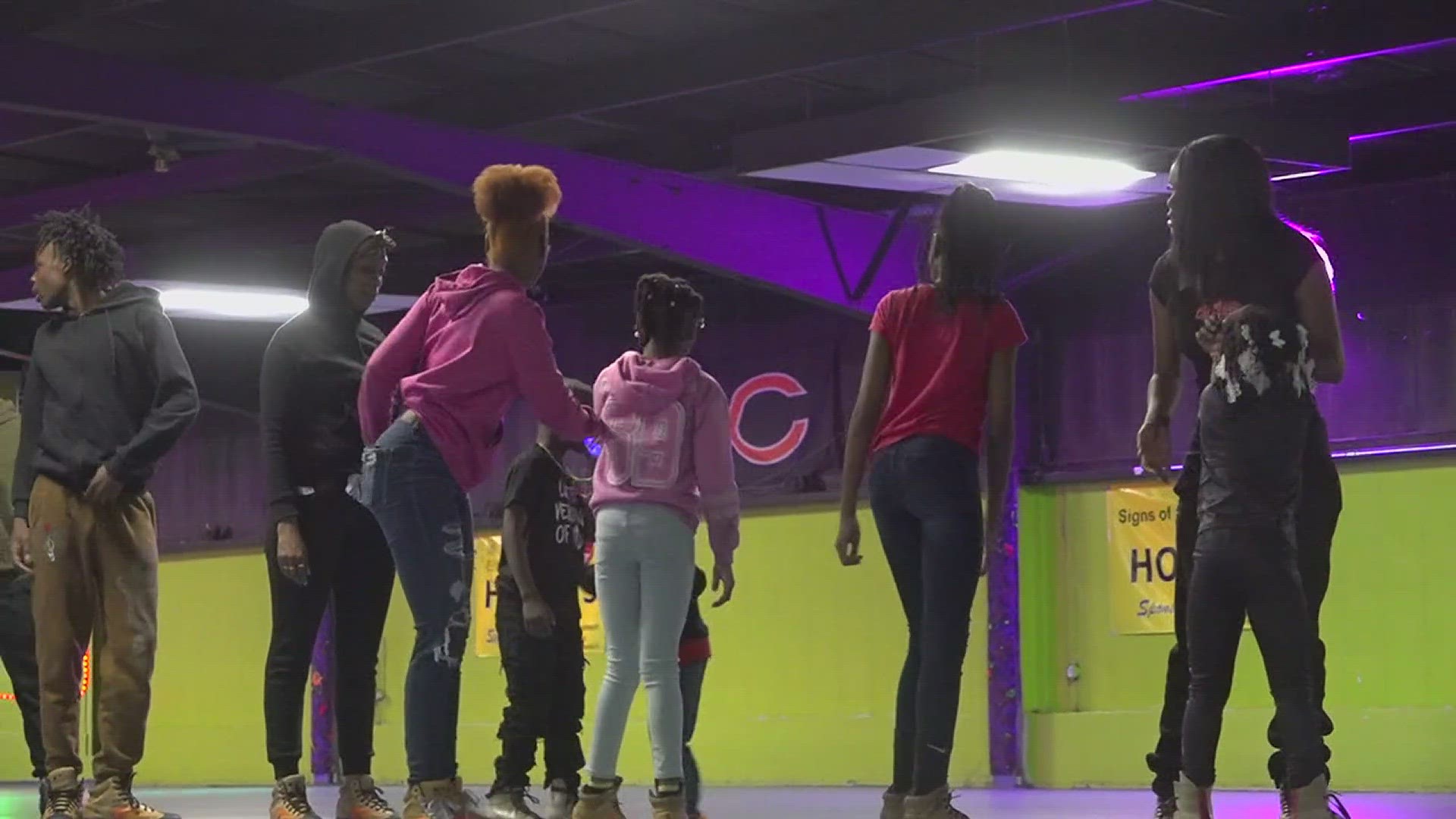 This weekend the community held a fundraiser to help the Skate Palace in Galesburg to resurface the skating surface.