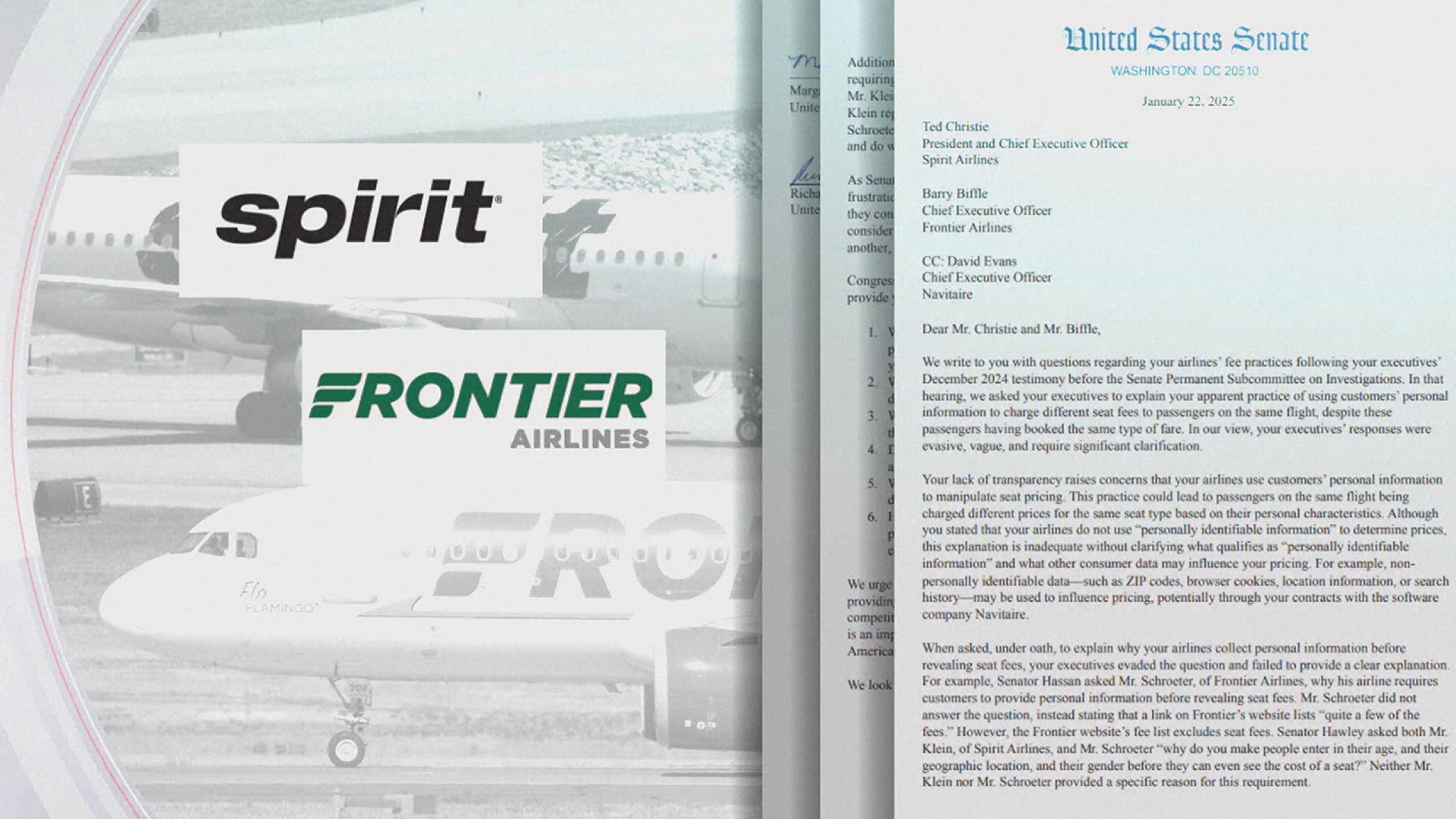 Lawmakers asking Spirit, Frontier for reason behind soaring airline fees