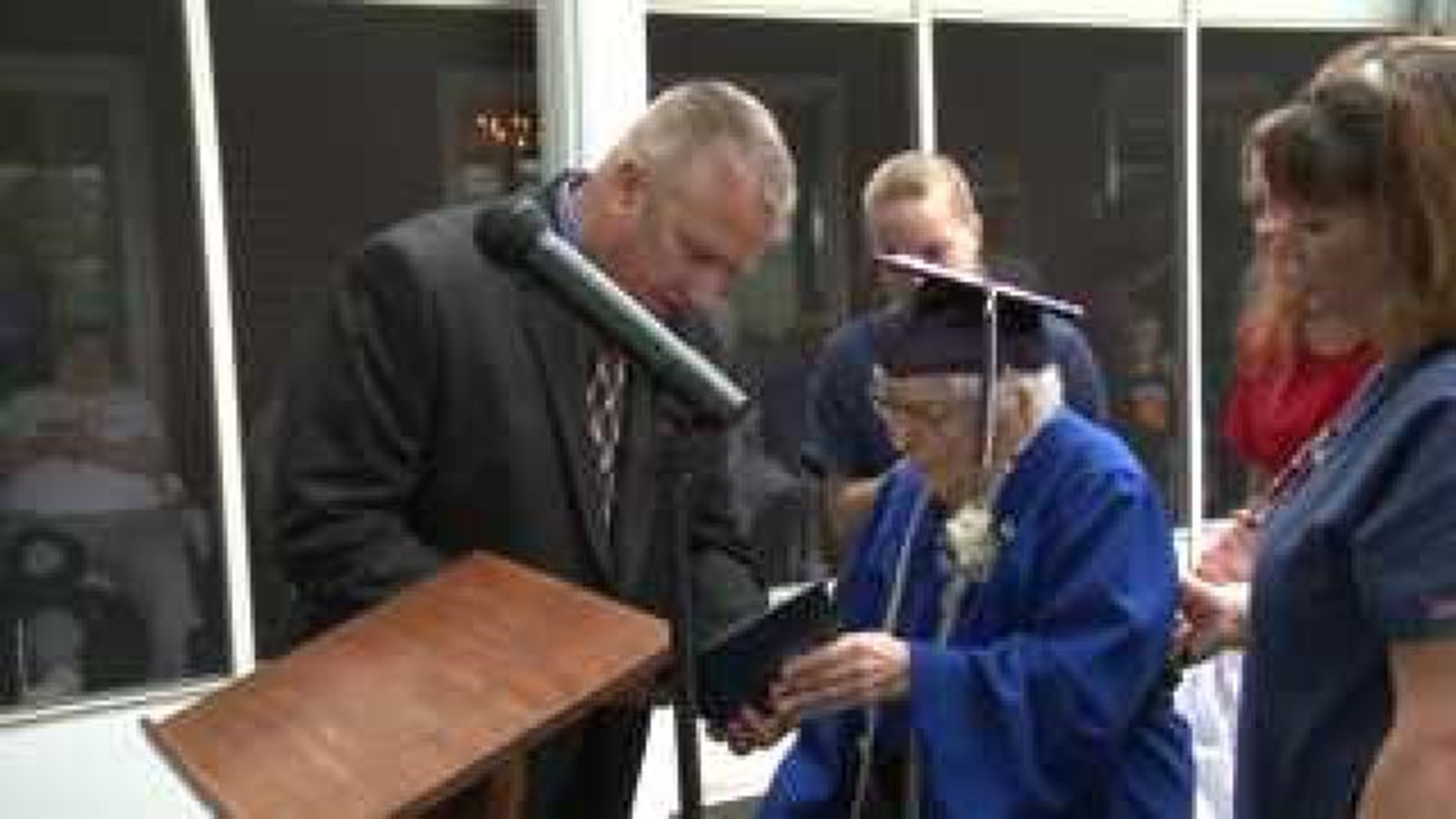 101 year old woman receives high school diploma