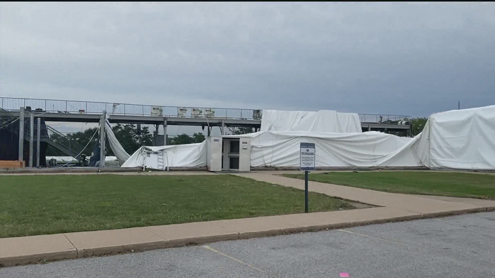 St. Ambrose Dome Collapses