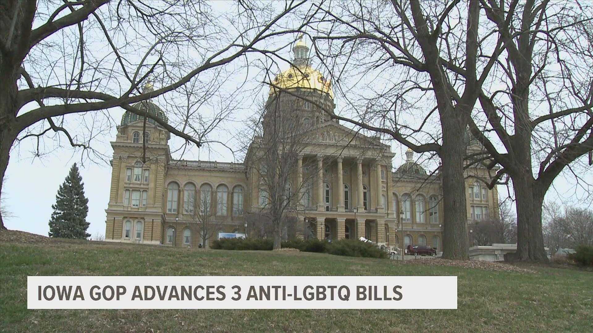 The bills would ban teaching on gender identity in K-8, force educators to report a student's gender identity to parents, and more measures condemned by activists.