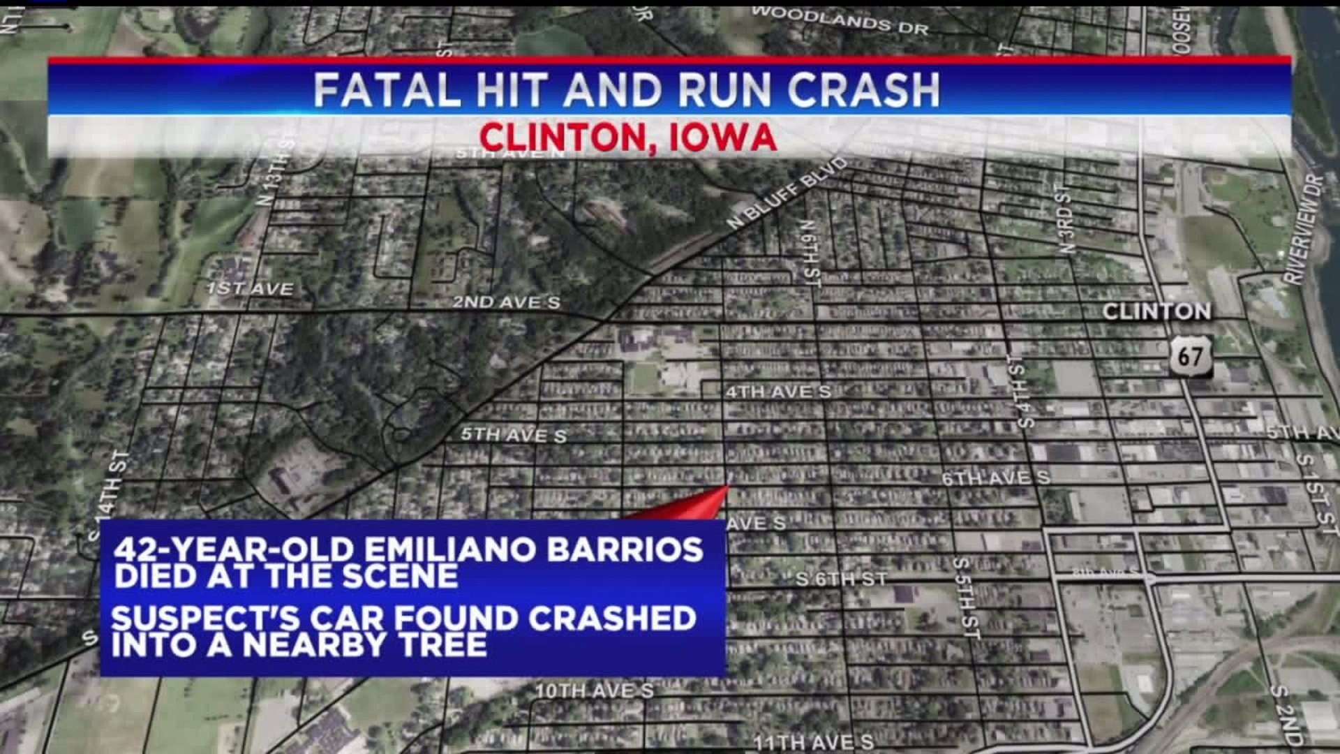 Clinton hit-and-run leaves one dead; suspect unidentified