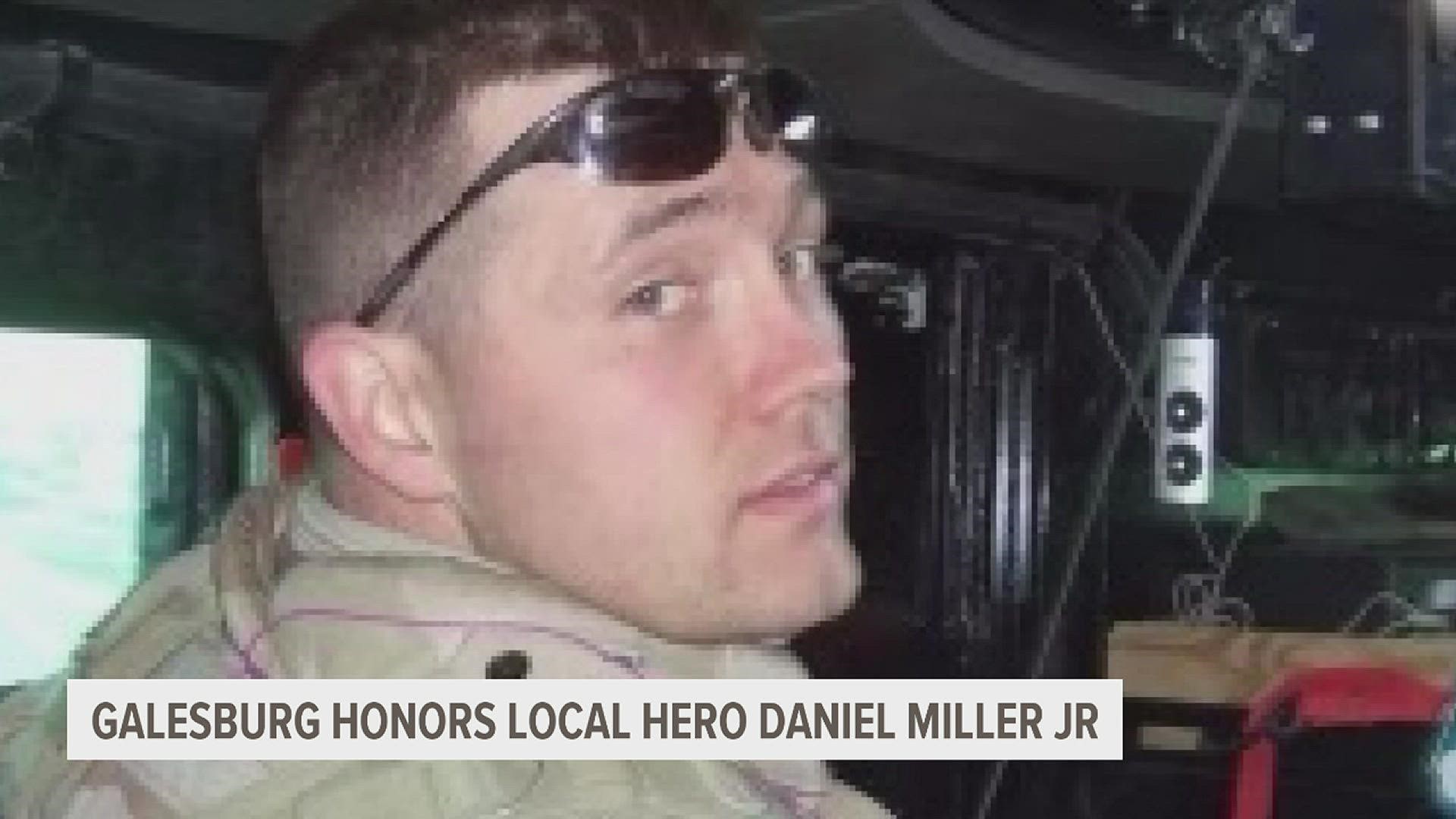 Galesburg renamed its post office to the 'Senior Airman Daniel Miller Post Office' to honor the late Daniel Miller Jr, a senior airman who was killed in Iraq in 2007