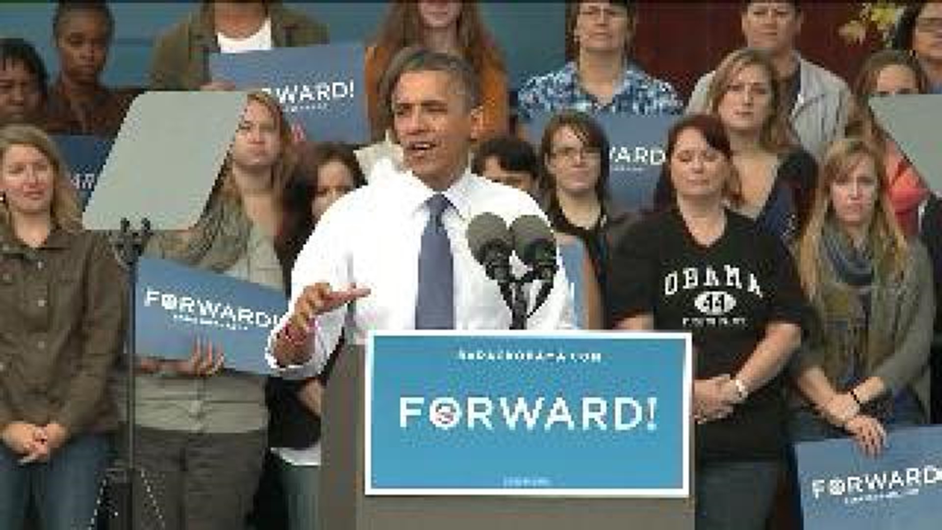 President Obama in Davenport October 24 2012