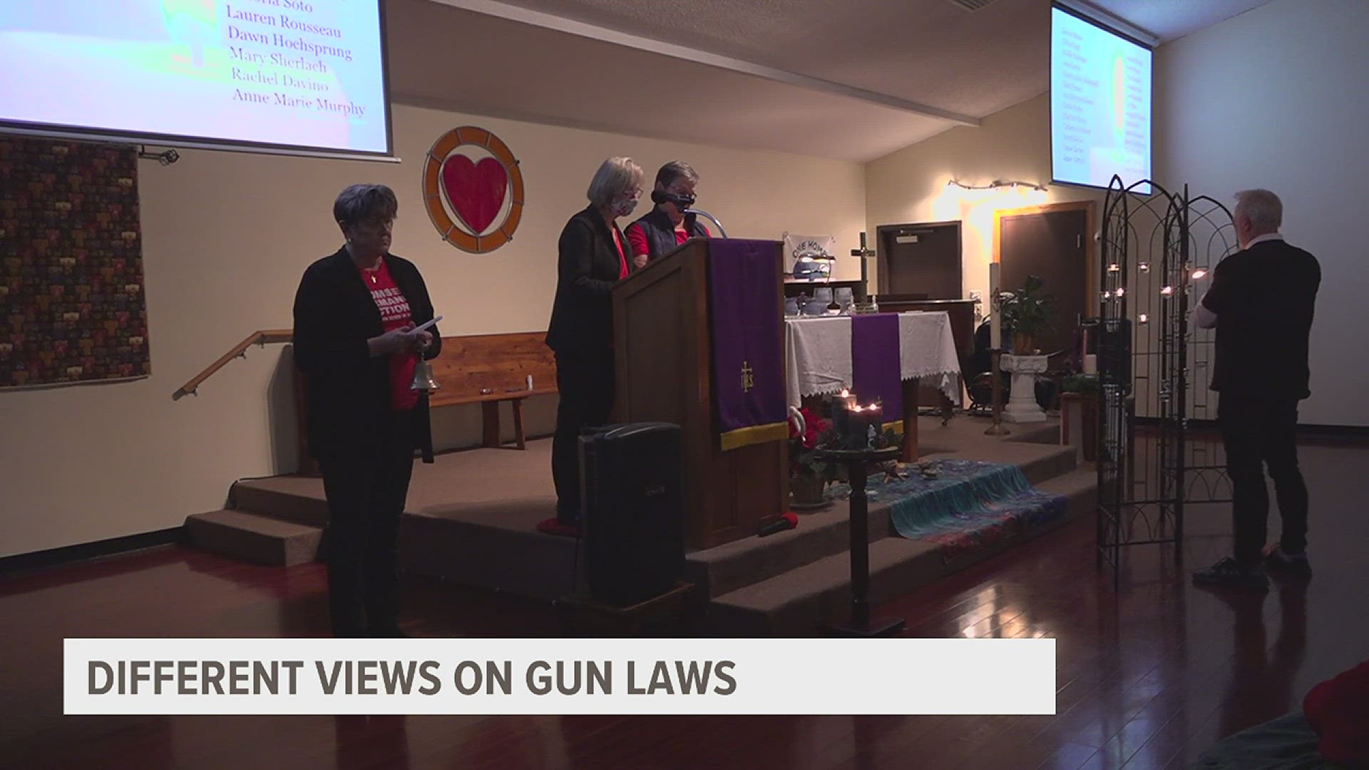 On the same day as the vigil, the Supreme Court refused to block an Illinois ban on high-power semiautomatic weapons.