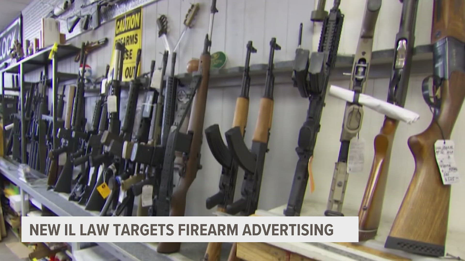 Gun advertisers are now facing restrictions in the state of Illinois after the governor signed the 'Firearm Industry Responsibility Act' into law this week.