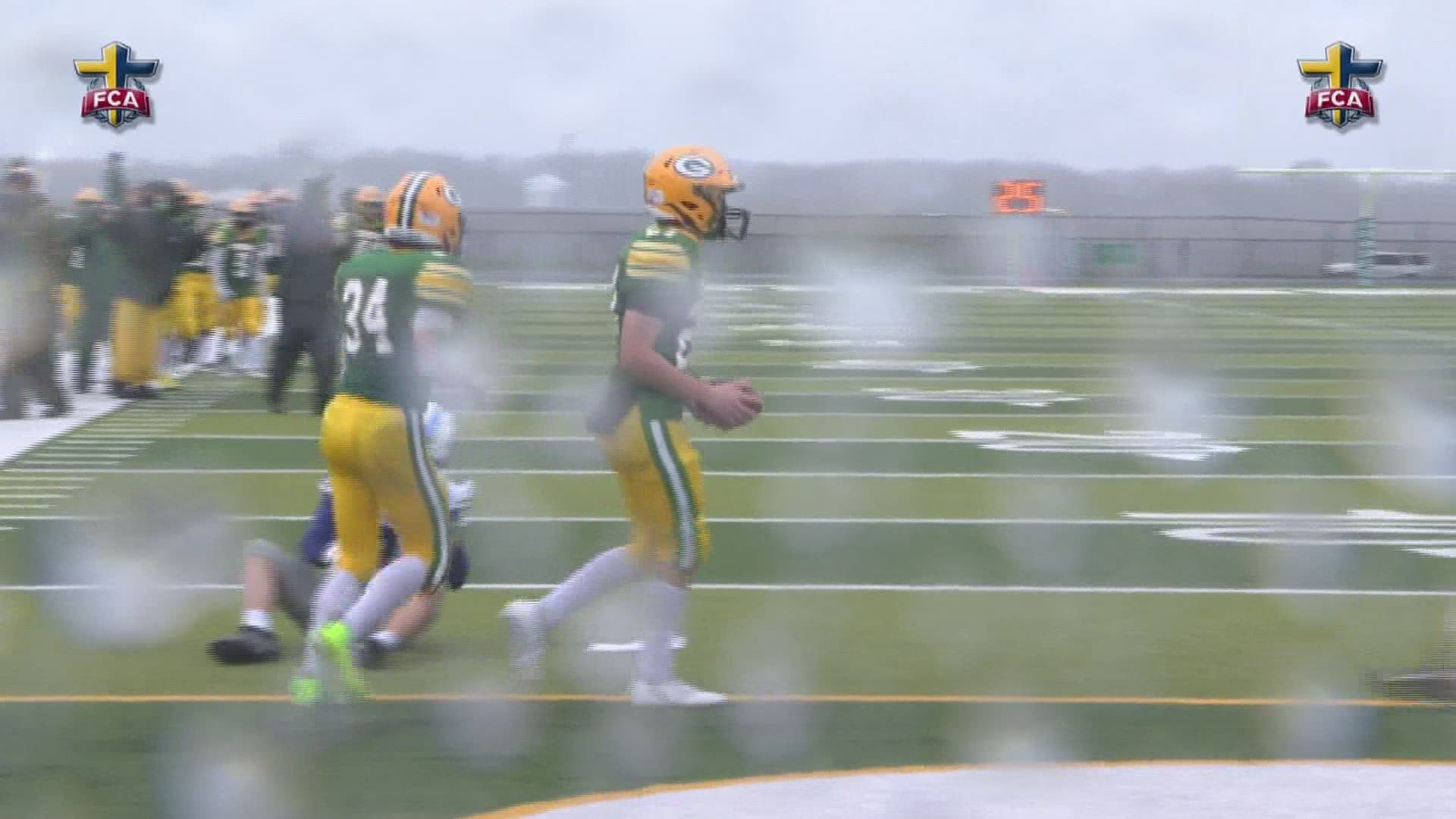 Geneseo would take advantage of some bad weather conditions and Quincy mistakes to roll to a big win.