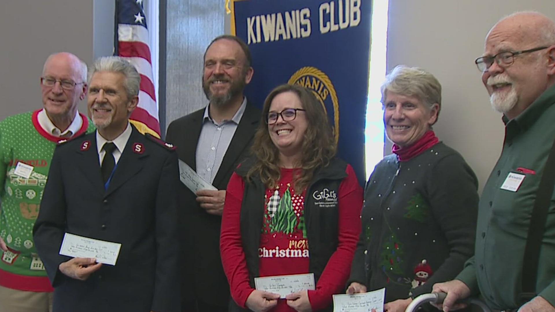 The Kiwanis Club of Moline is spreading the holiday cheer and helping five local organizations pursue their missions.