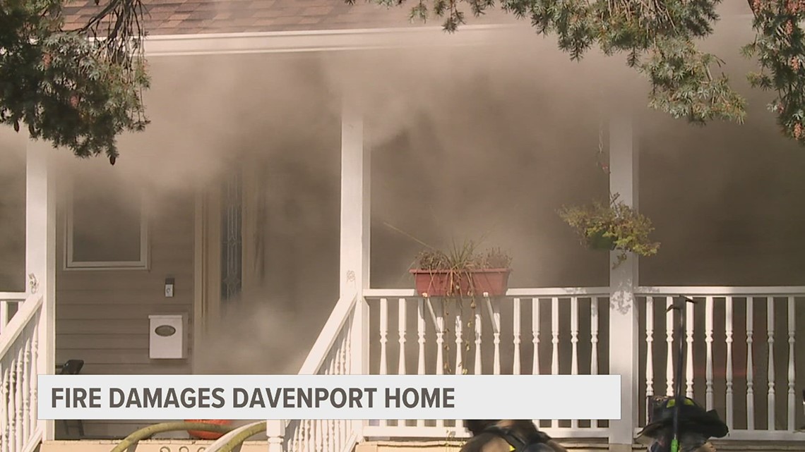 Man escapes Davenport house fire