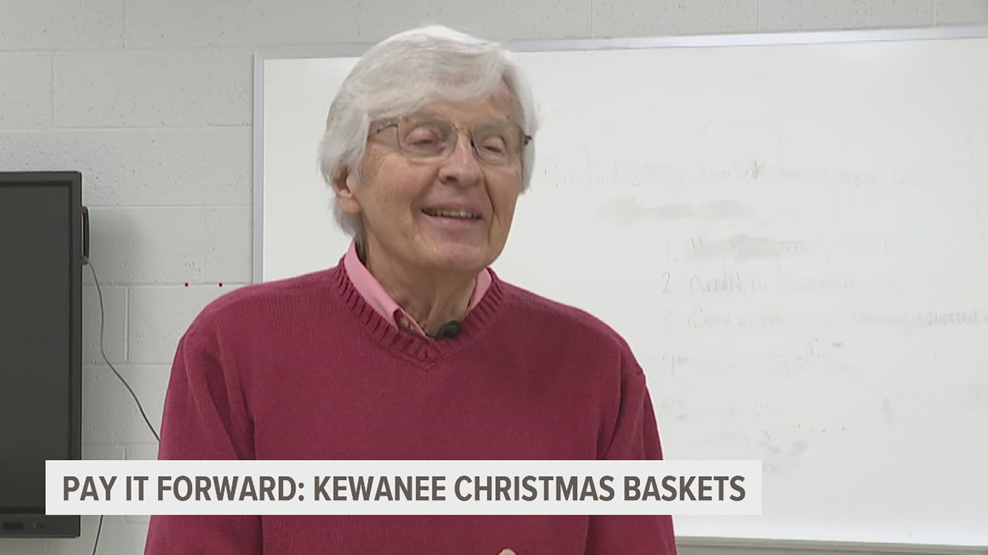 Good Fellow's Christmas Basket Club donates boxes filled with grocery items for families in need in Kewanee. It's a mission Ambron Buchanan takes seriously.