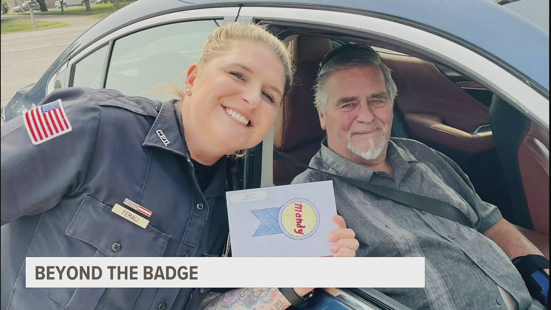 Officer Femali loves helping out the elderly members of her community.