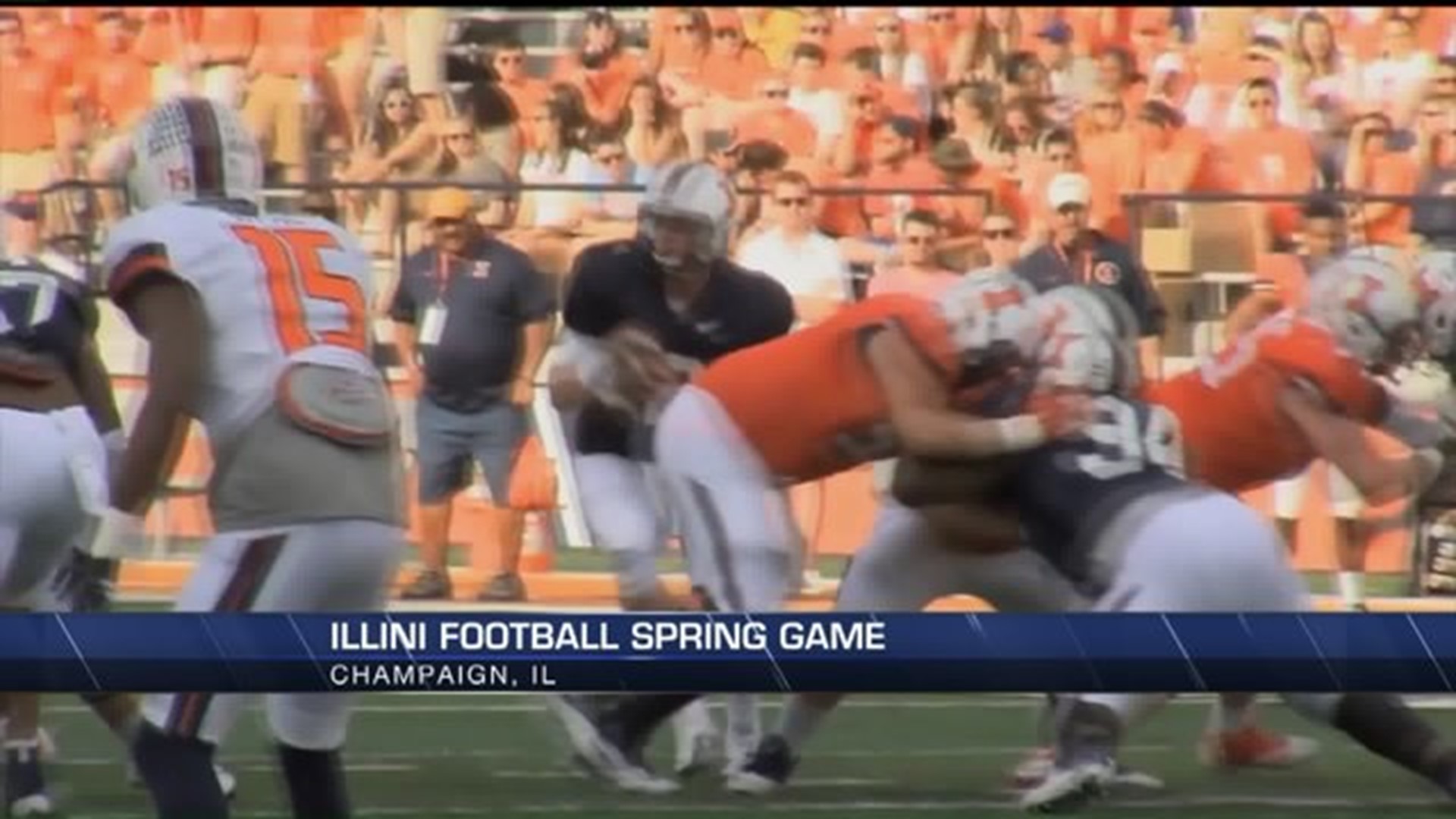 Illini Football back on the field for Spring Game