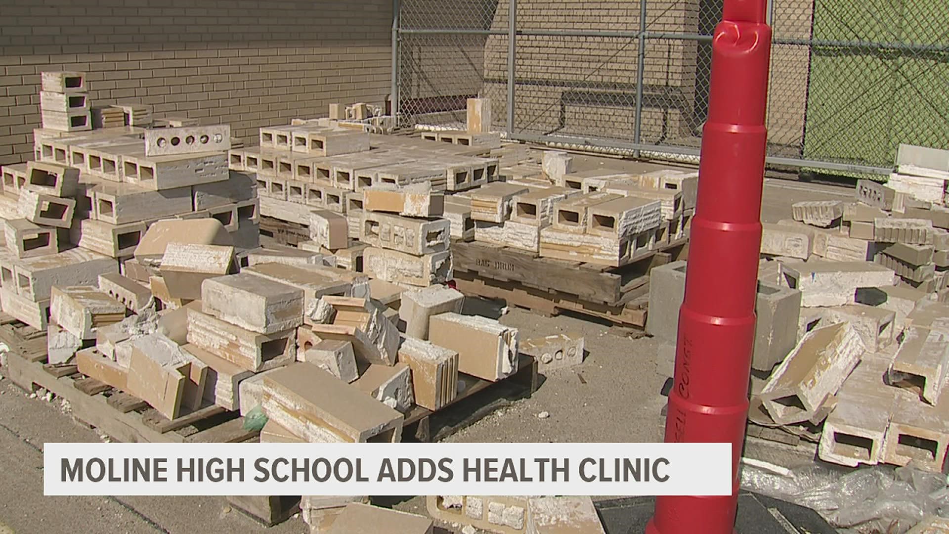 The district says the clinic is intended to complement the school's nursing staff with additional services.