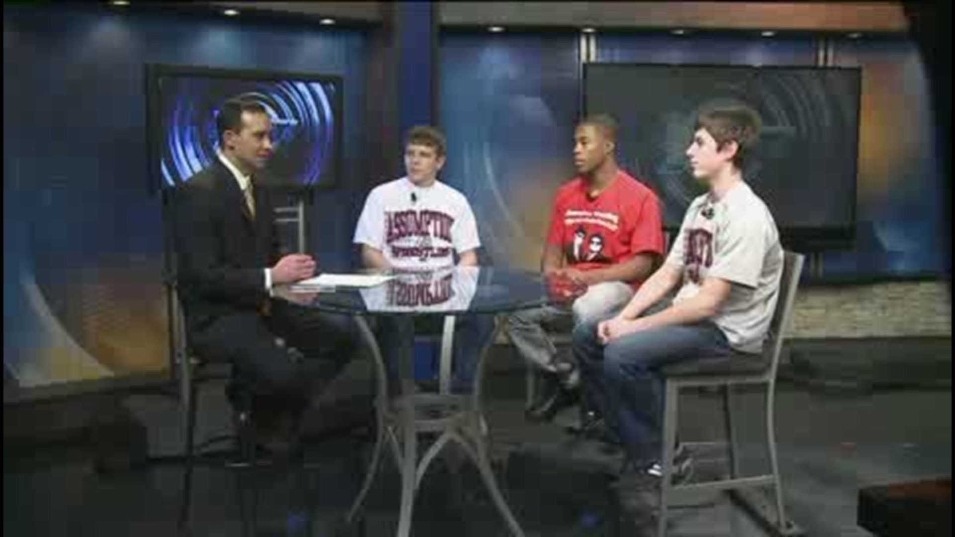 Assumption Wrestlers on QC Sports Extra