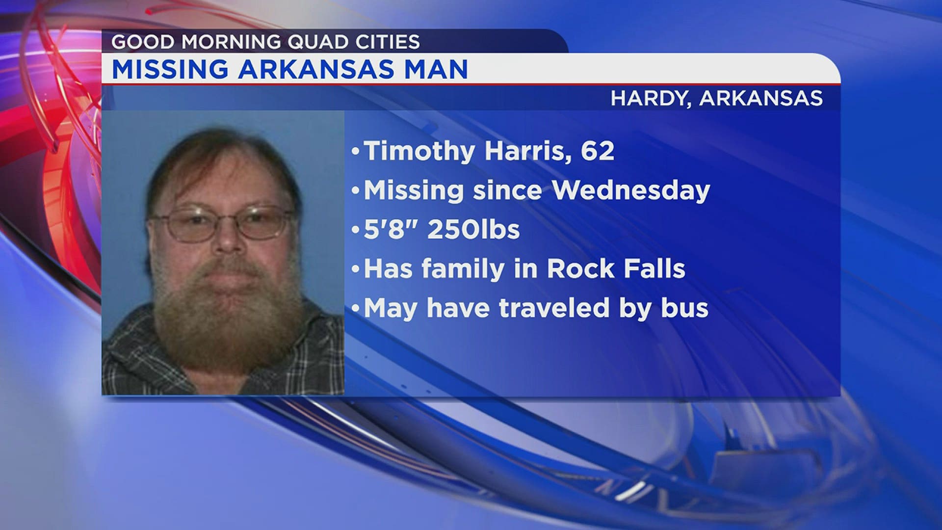 Former Rock Falls man reported missing in Arkansas
