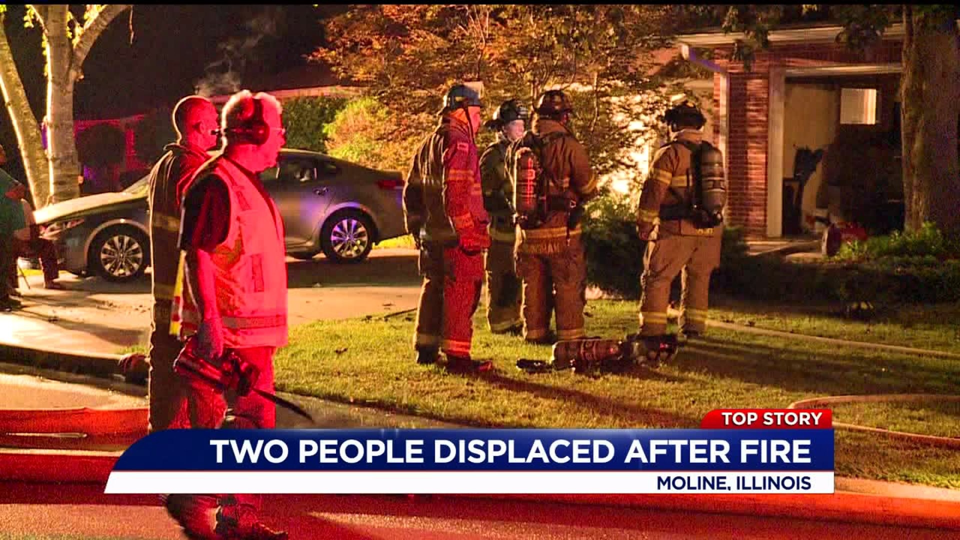 Moline home catches fire overnight
