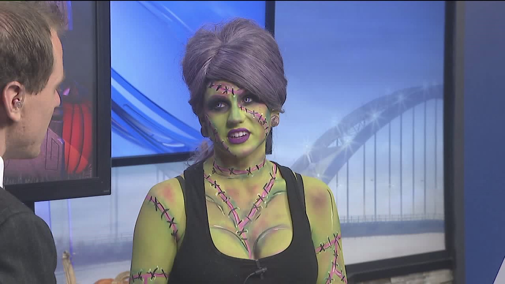 Day 1 of Hallo-Week and Part 2 of Body Painter Corie Willets Transformation