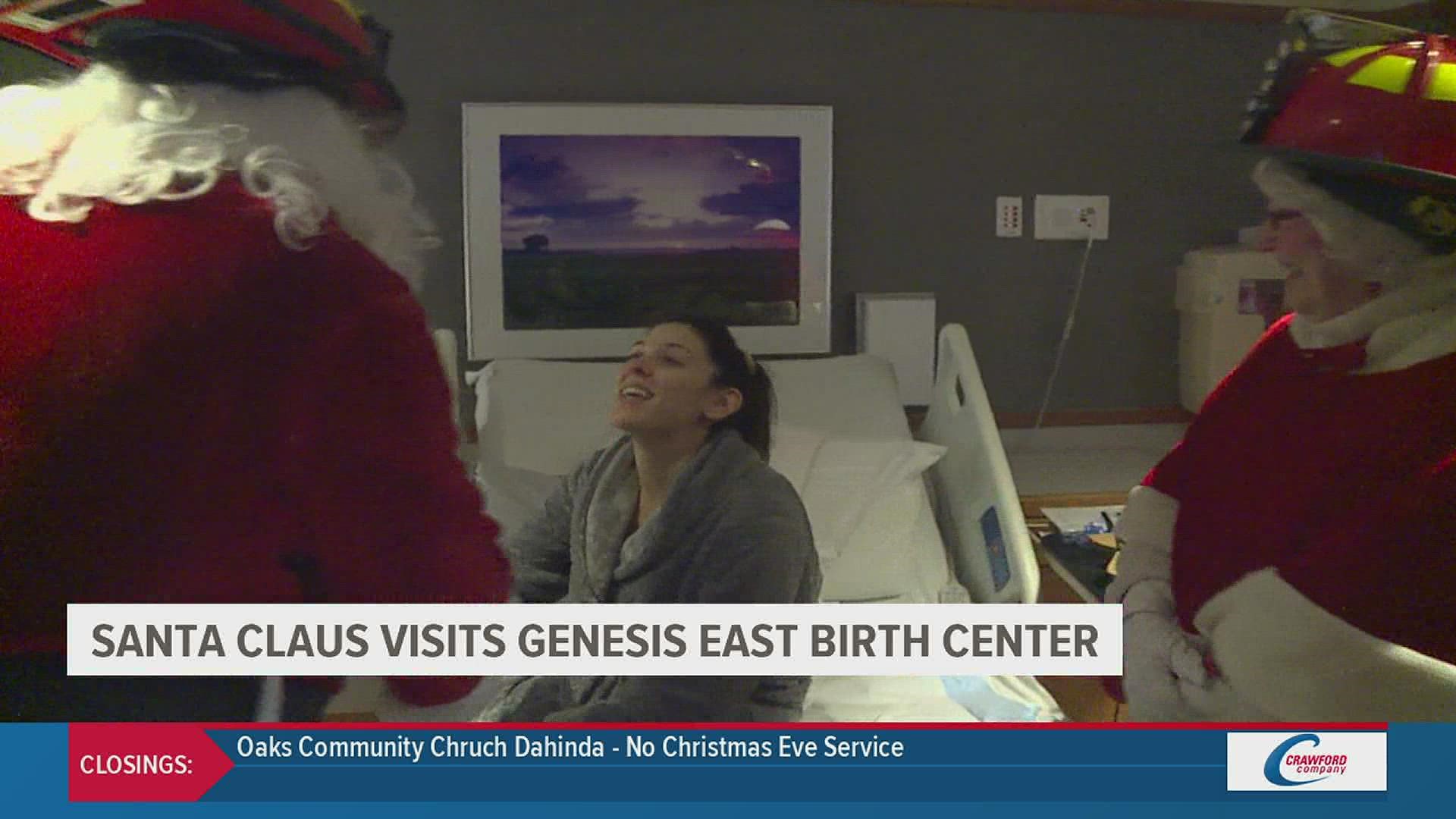 A more than two decade tradition continued today, as Santa and Mrs. Claus visited Genesis East patients.