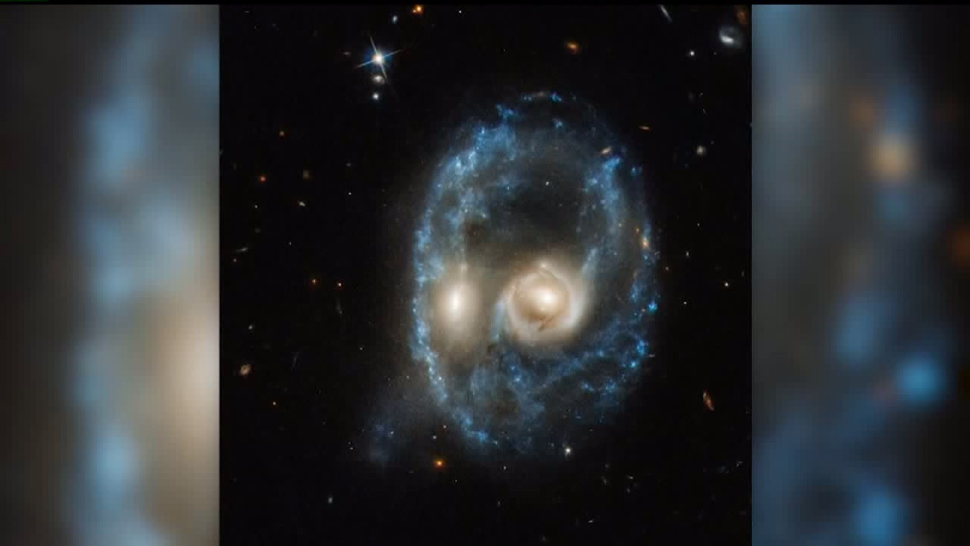 Spooky `face` spotted in space by Hubble
