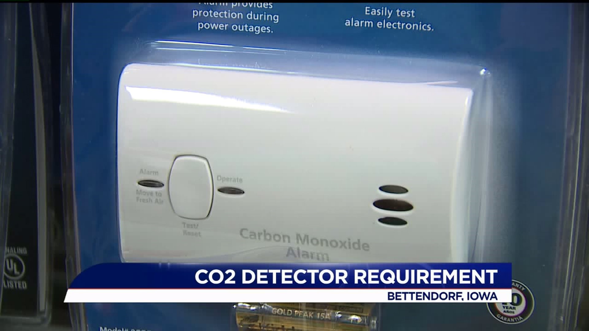 Iowa will require CO2 detectors in all homes