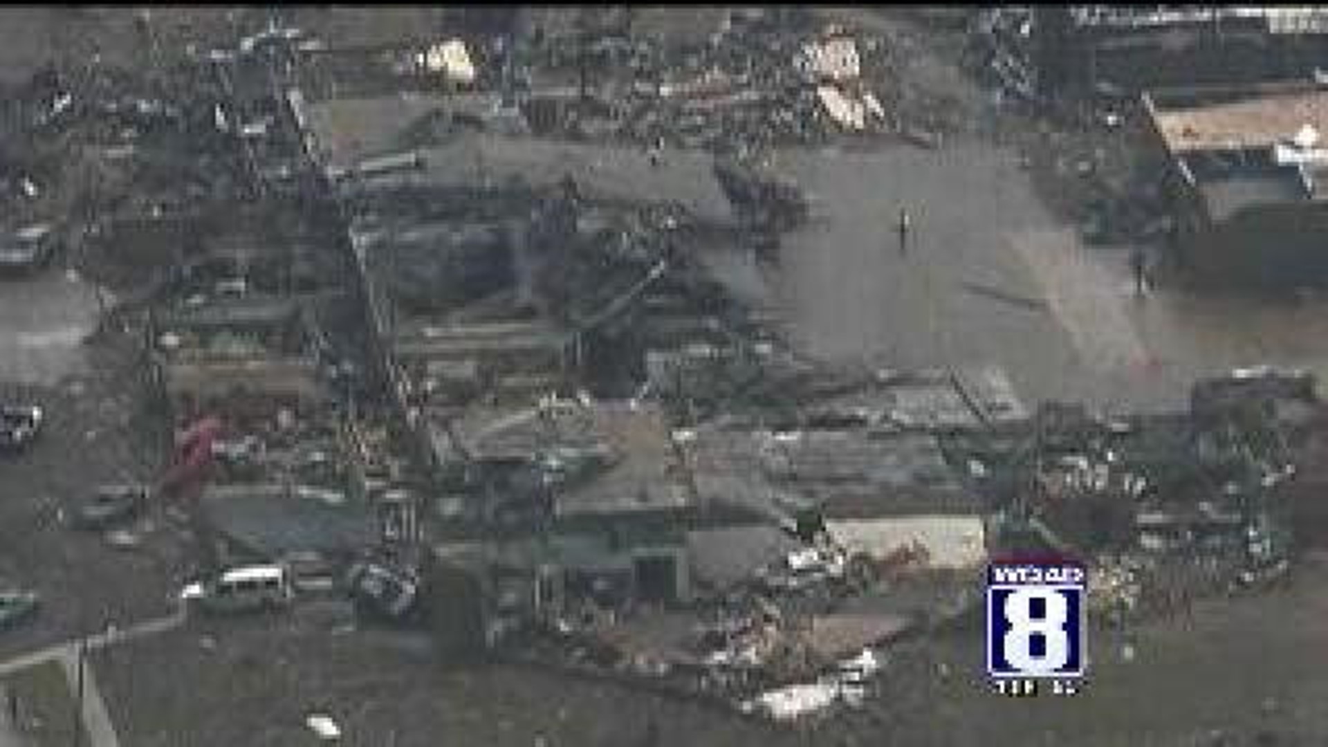 Tornado damage in Oklahoma