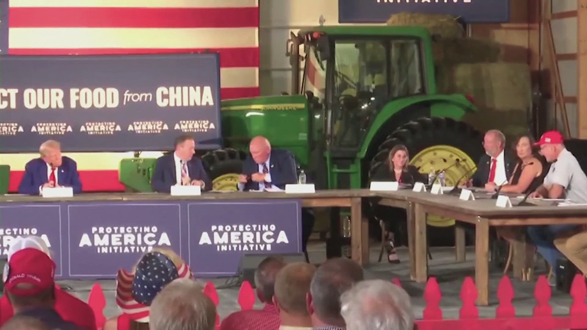 During his stop in Pennsylvania this week Donald Trump said if he's elected president in November he would enact a 200% tariff on John Deere tractors from Mexico.