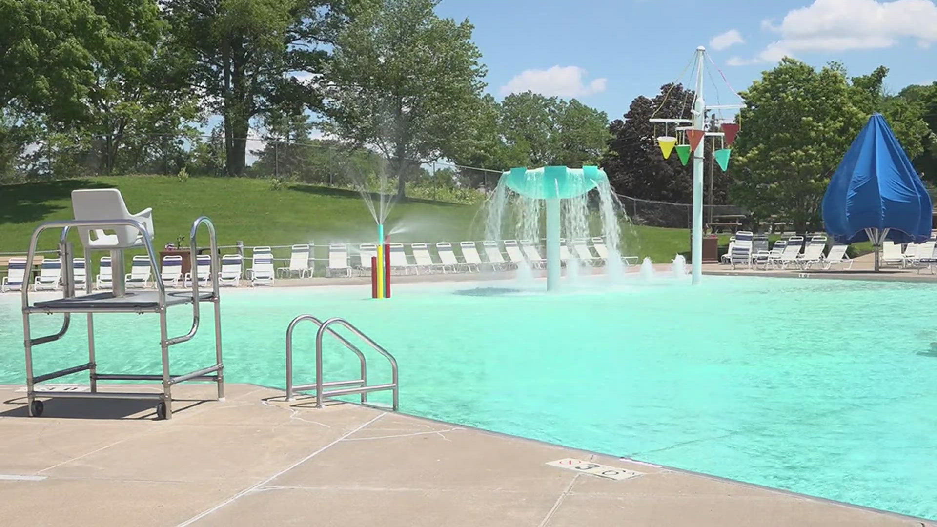 The pool opens for the summer on May 25.