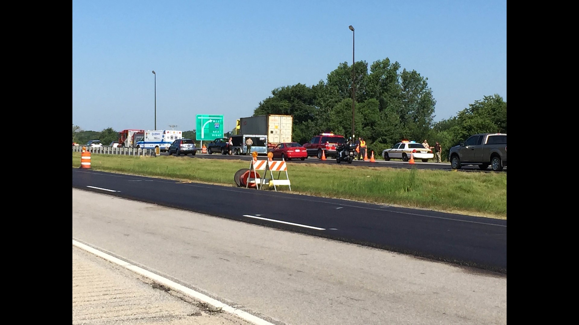 Reported crash near Geneseo ties up I80 traffic
