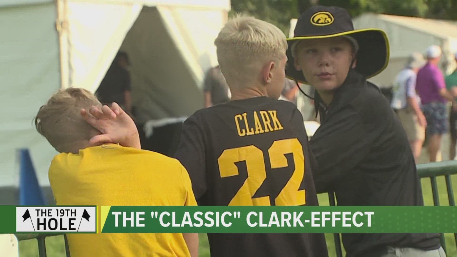 Hawkeye Nation turned out to the JDC in full force for the Iowa superstar. For many young girls in attendance, it was a chance to see Clark up close and personal.