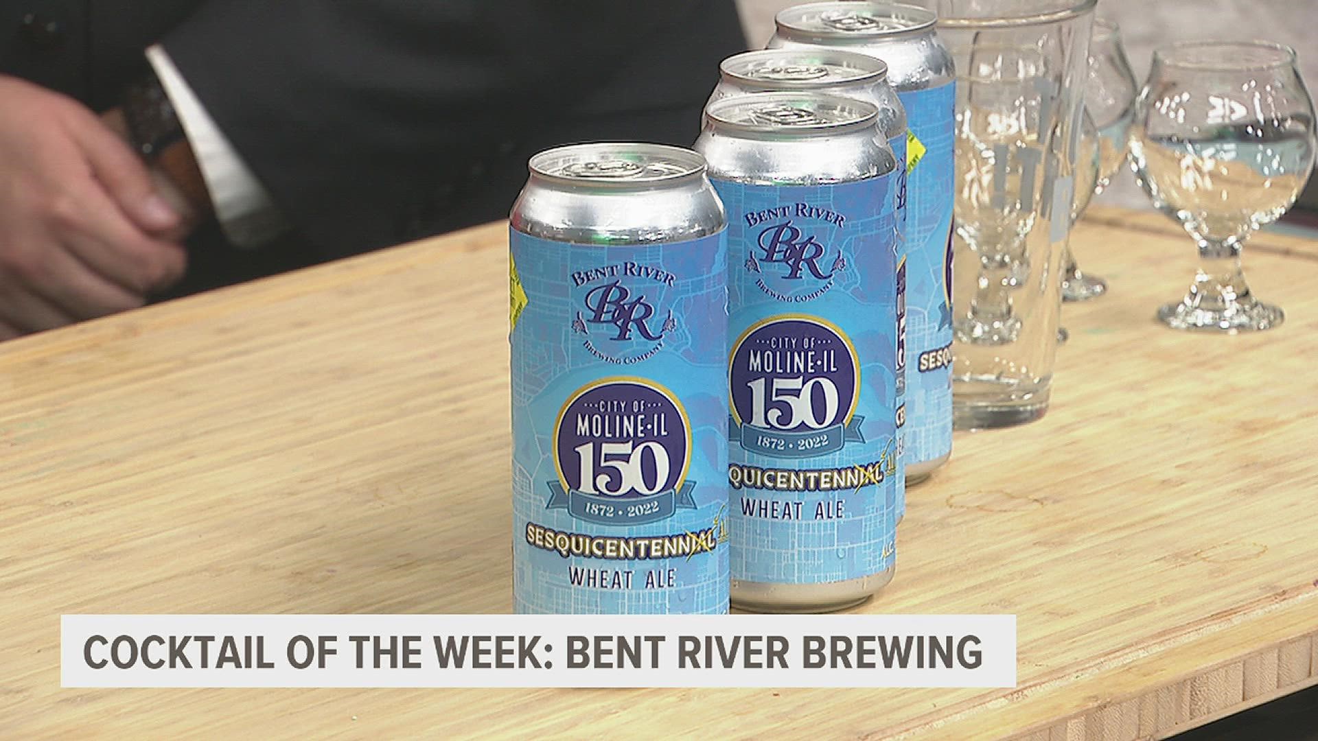 The wheat ale will be available at Bent River locations as well as the official Sesquicentennial celebrations downtown Moline this weekend.