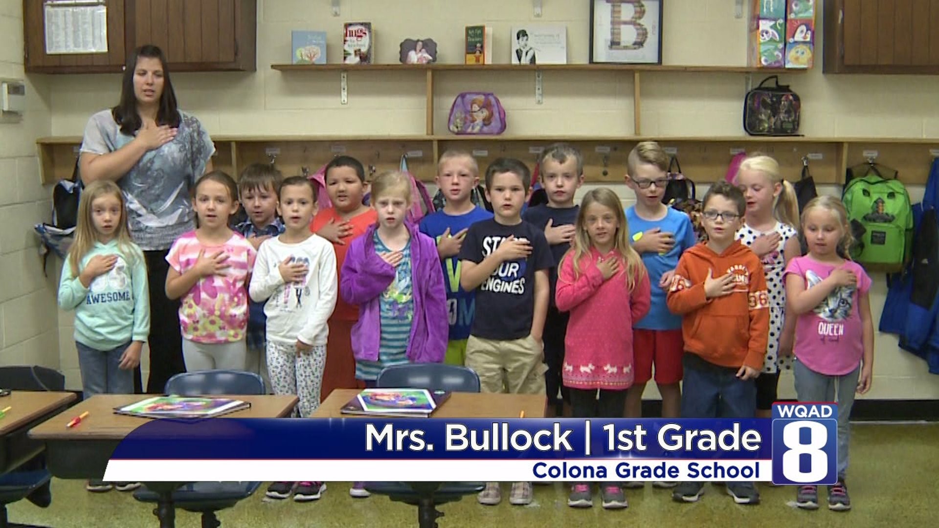 The Pledge from Mrs. Bullock’s class at Colona Grade School