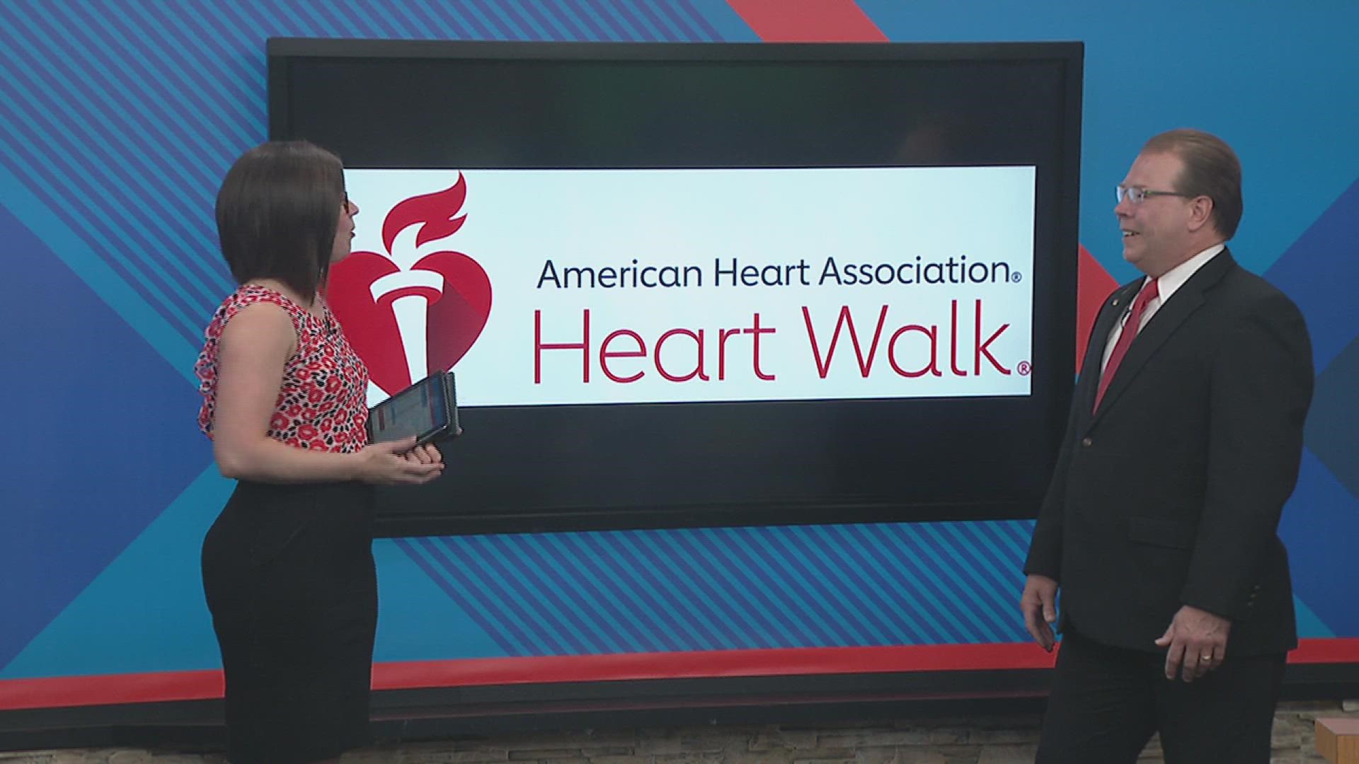 "We know that if we walk just 150 minutes per week, it makes an incredible difference in quality of life," Heart Walk Event Chair Scott Naumann said