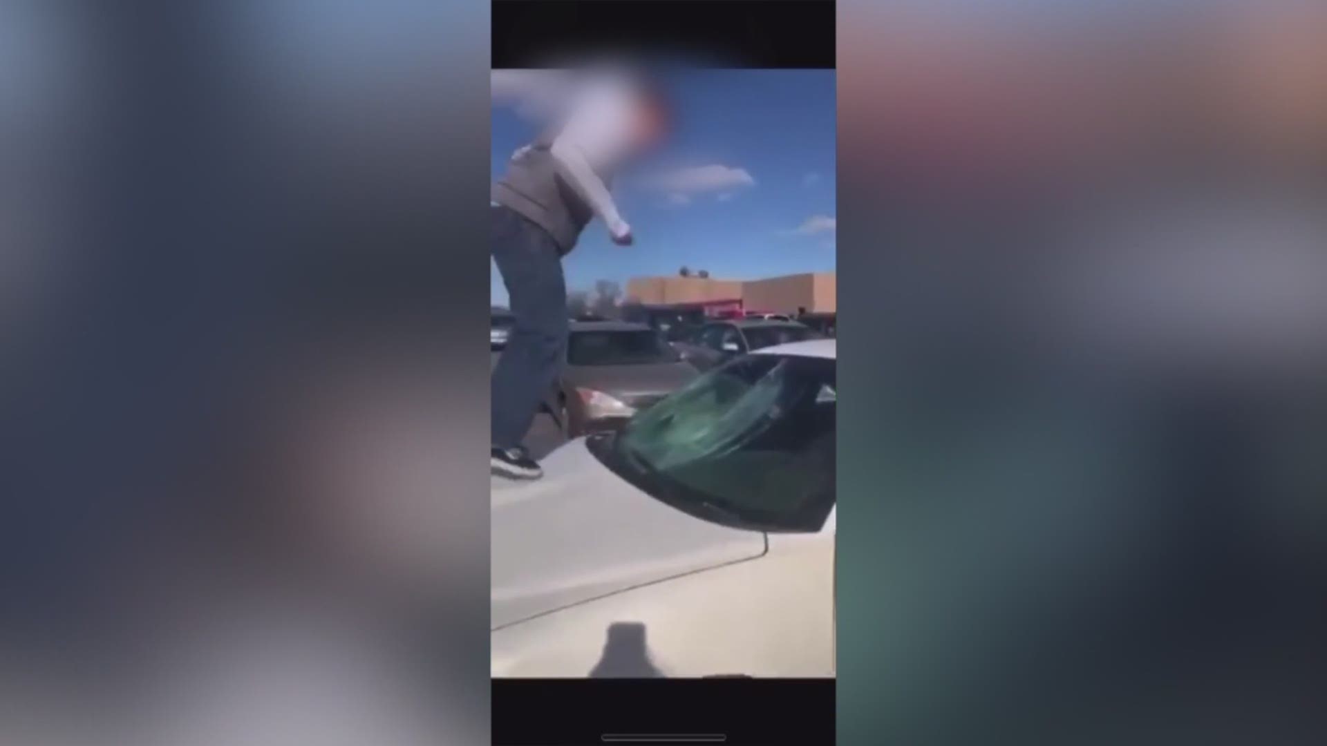 Shocking video of a car being smashed at West High School. The sophomore whose car was totalled speaks out.