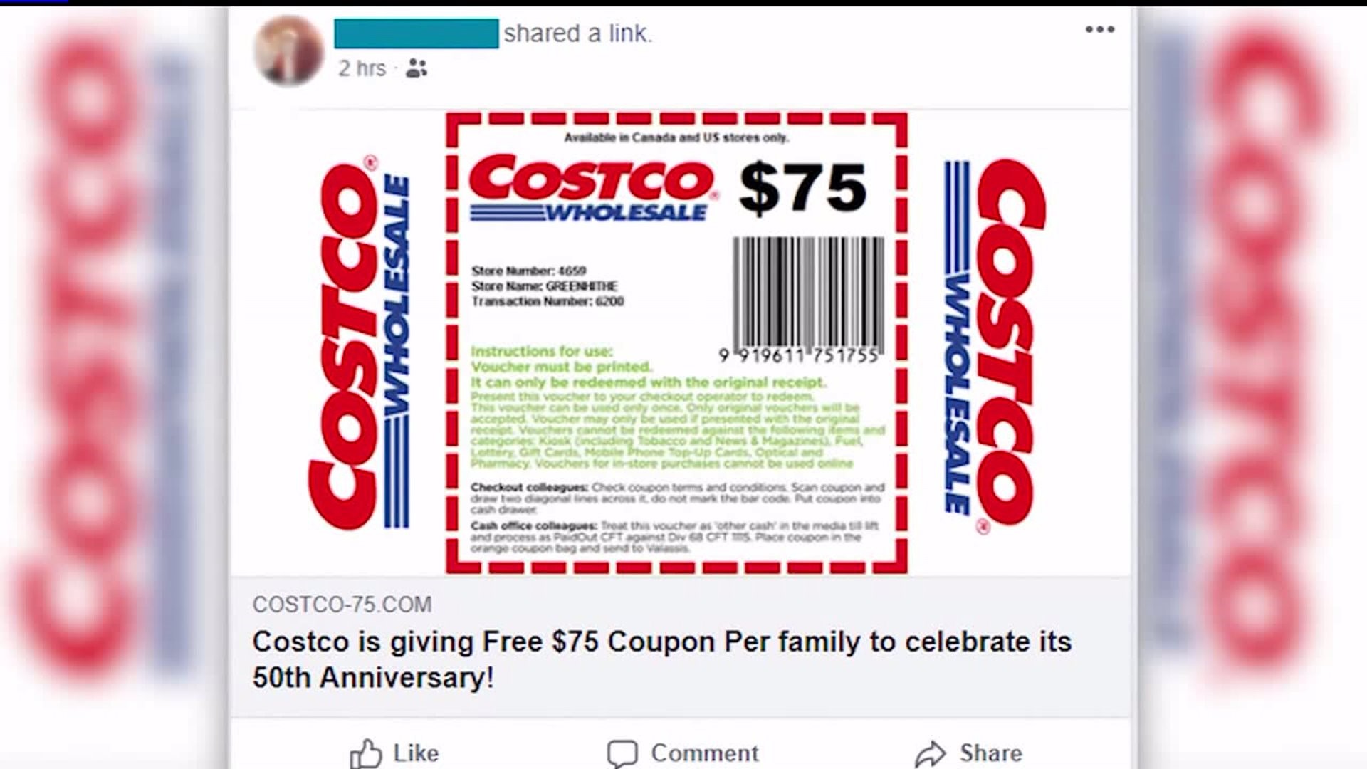 This viral 75 Costco coupon is fake, Costco says