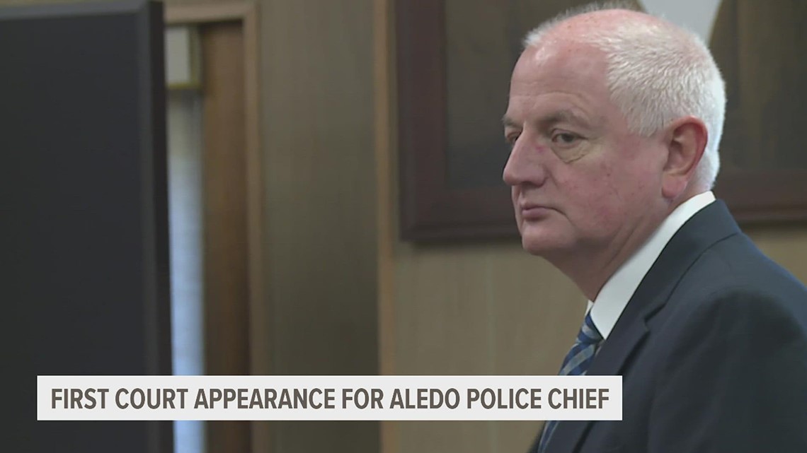 Aledo police chief makes first court appearance after August battery arrest