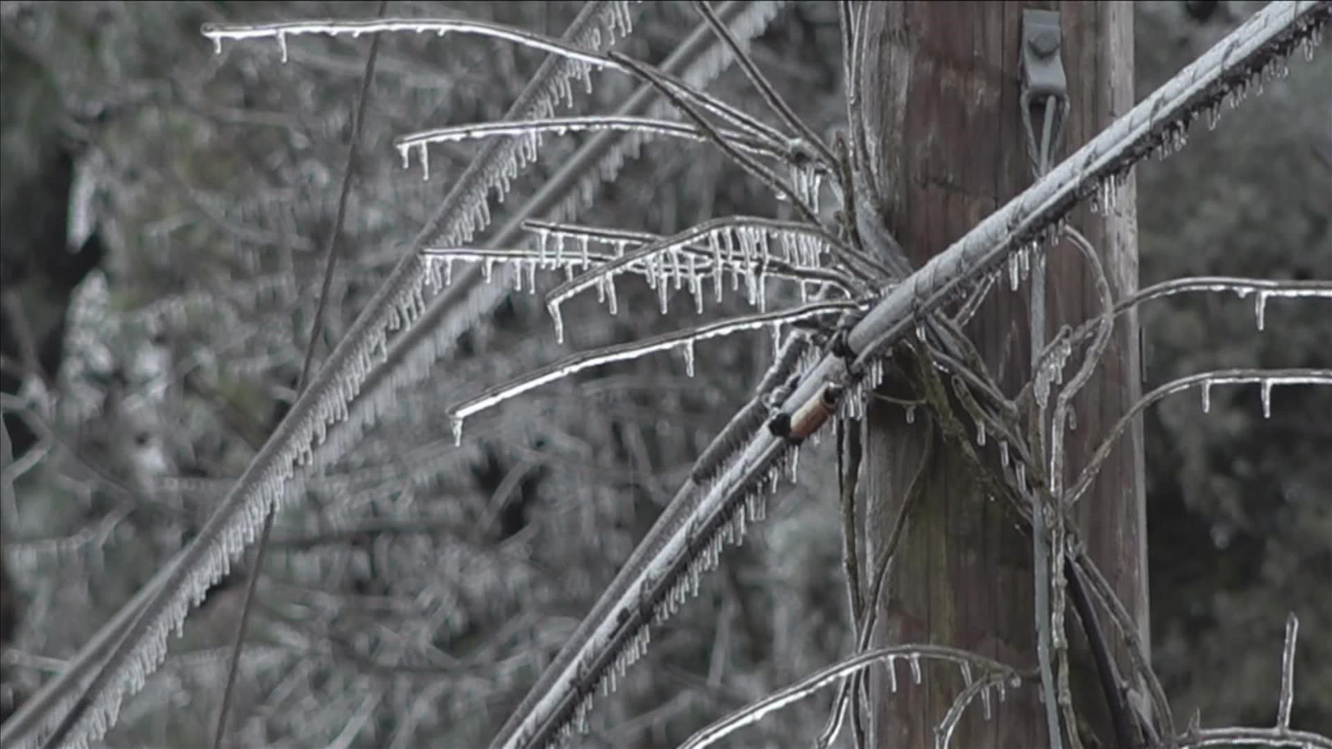 According to a certified water tower operator in the area, the tank overflowed when a sensor on the tank froze.