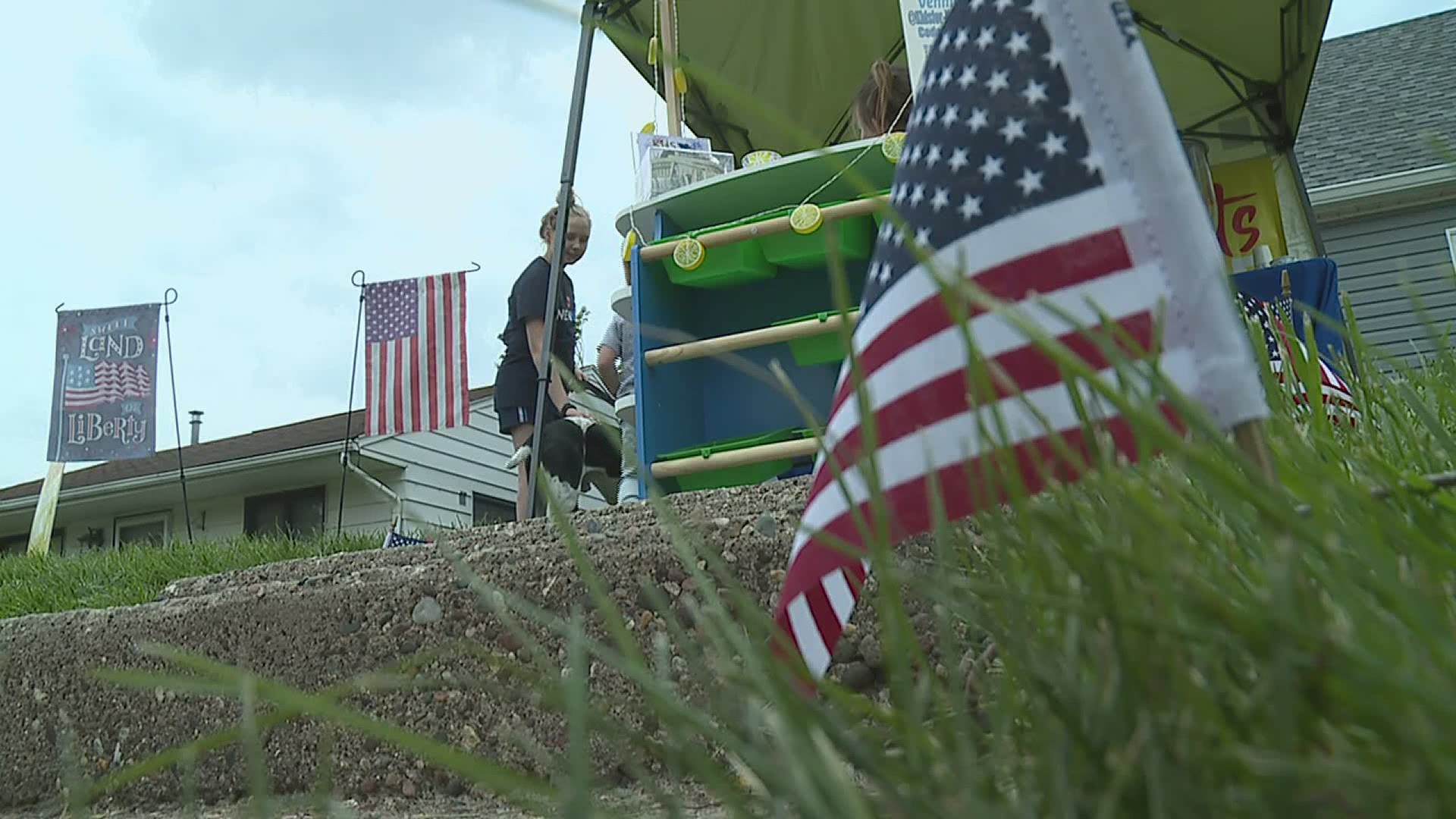The group known as "Kids For Vets" raised nearly $3,000 for local veterans and their families over the Memorial Day weekend. They say there's more to come.