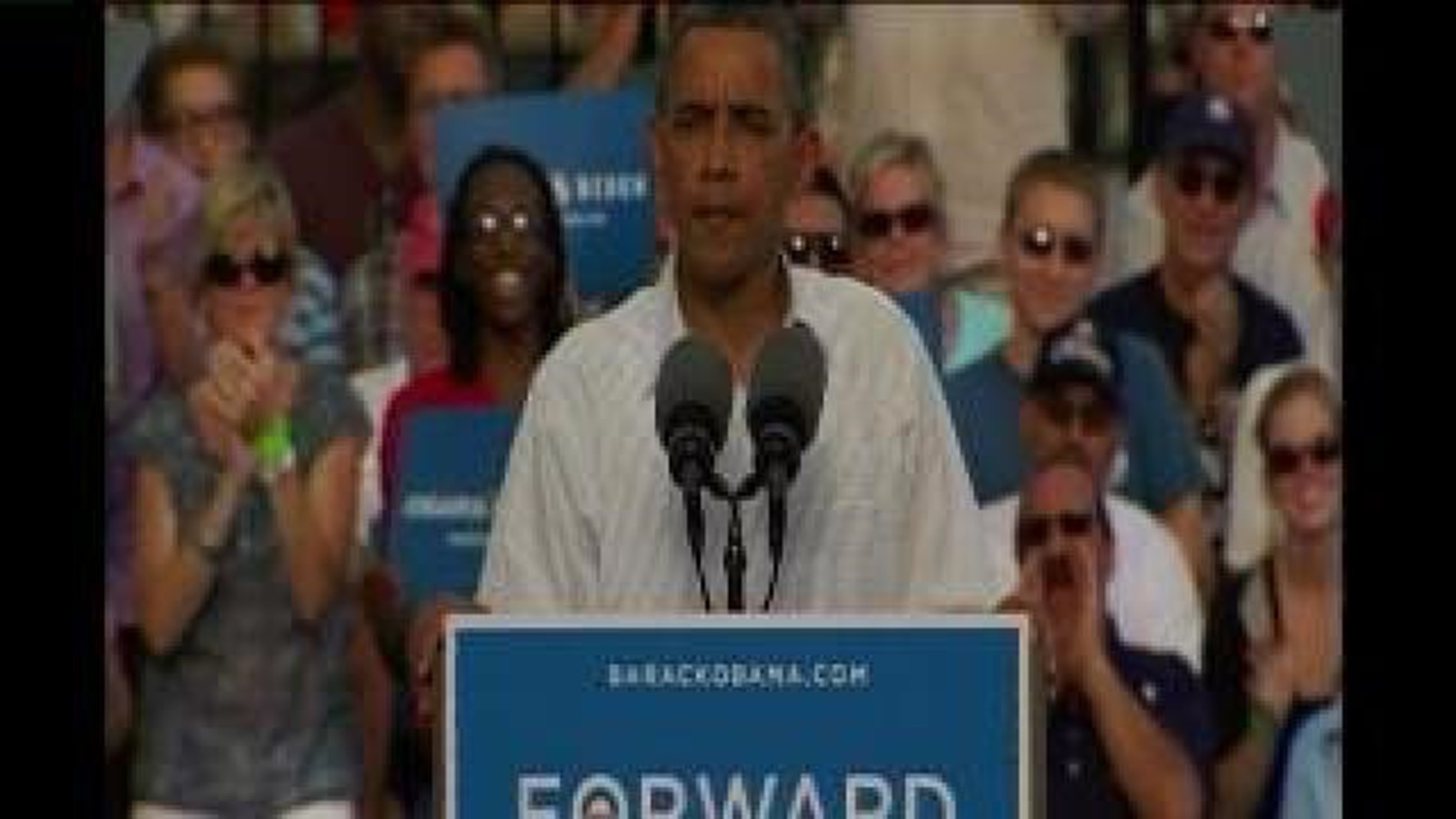 President Obama in Davenport August 15 Part 1 of 2
