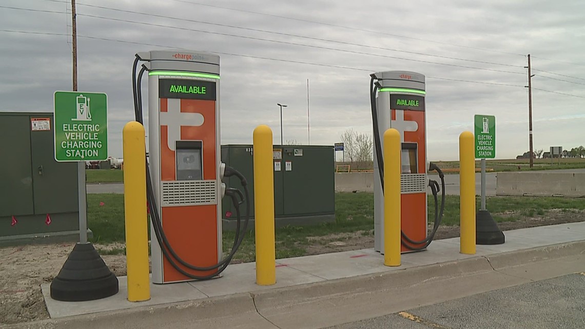Electric vehicle chargers installed at world's largest truckstop