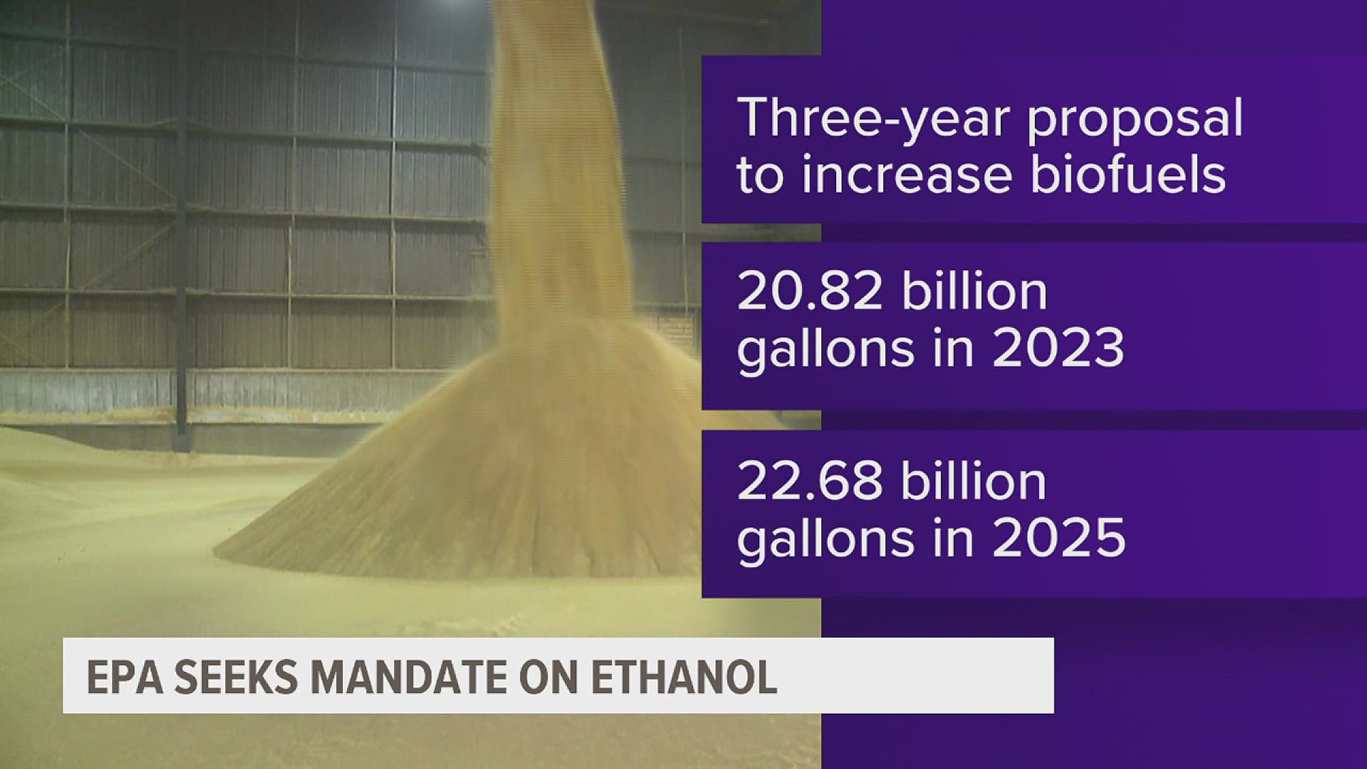 The federal agency has proposed using nearly 21 billion gallons of renewable fuel in 2023, and even more by 2025.