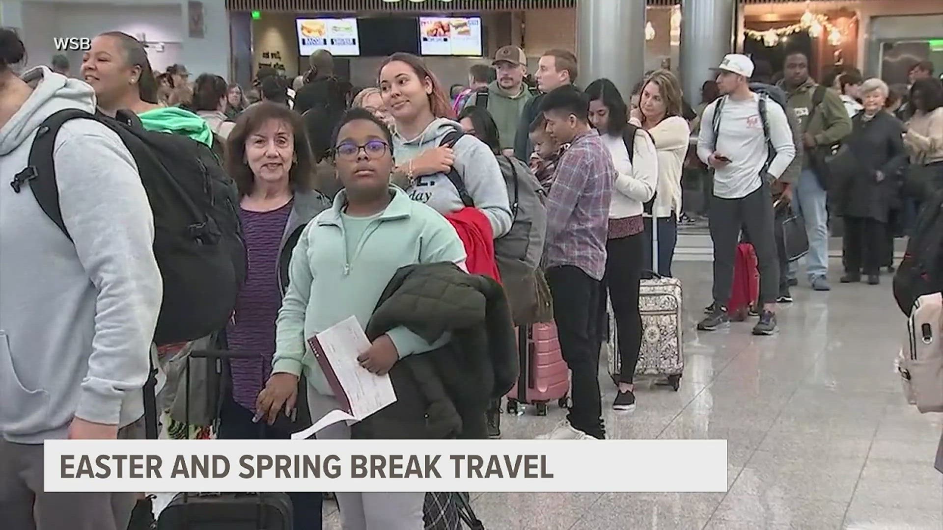 TSA screens largest number of flyers in 2024 so far as people travel for Spring Break Easter