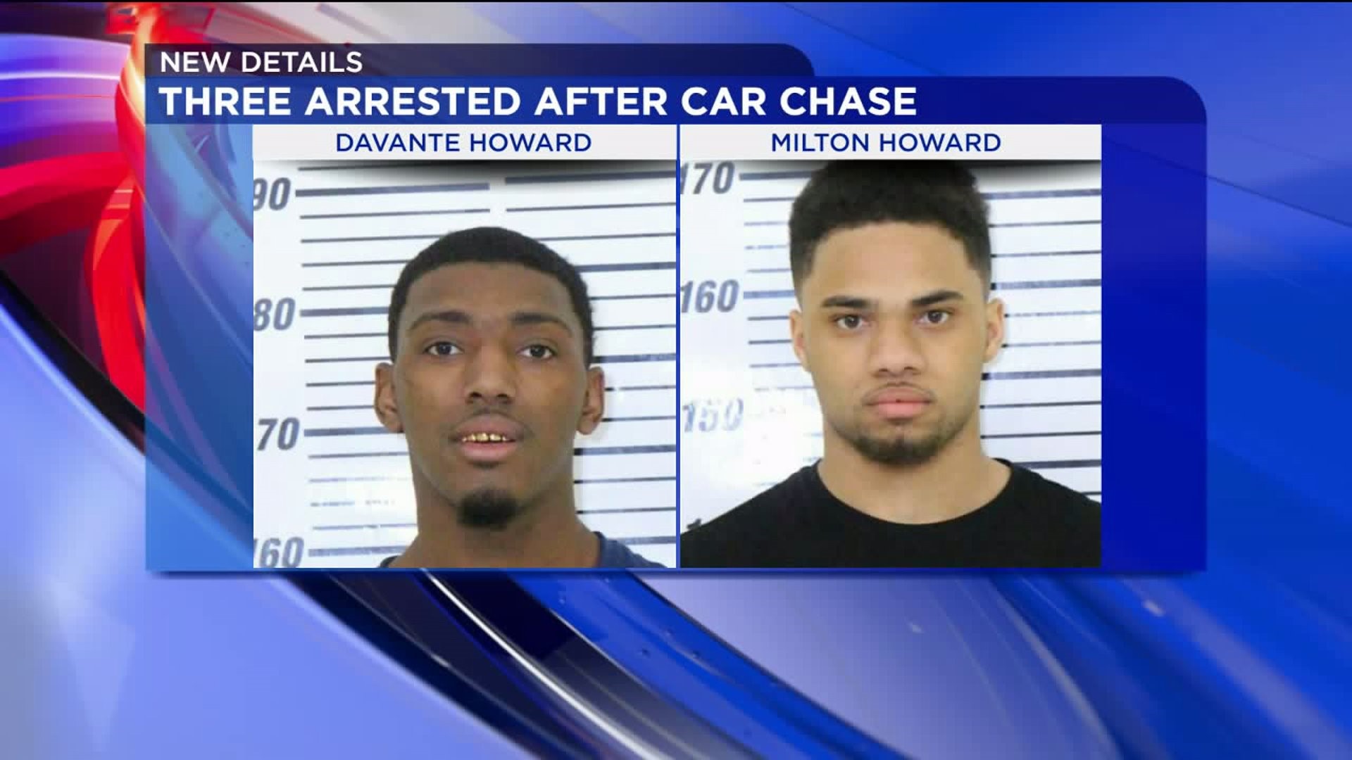 3 Arrested after Car Chase