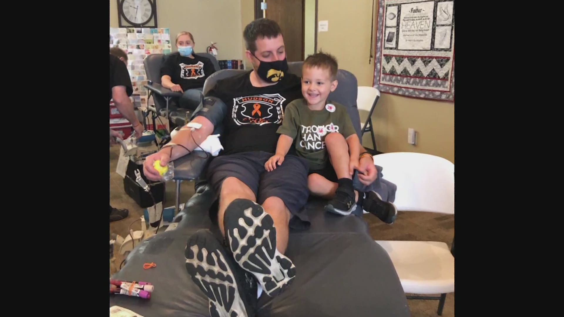 After multiple life-saving blood transfusions, Hudson McKearney is in remission from his cancer. But his parents say, blood donation is more important than ever.