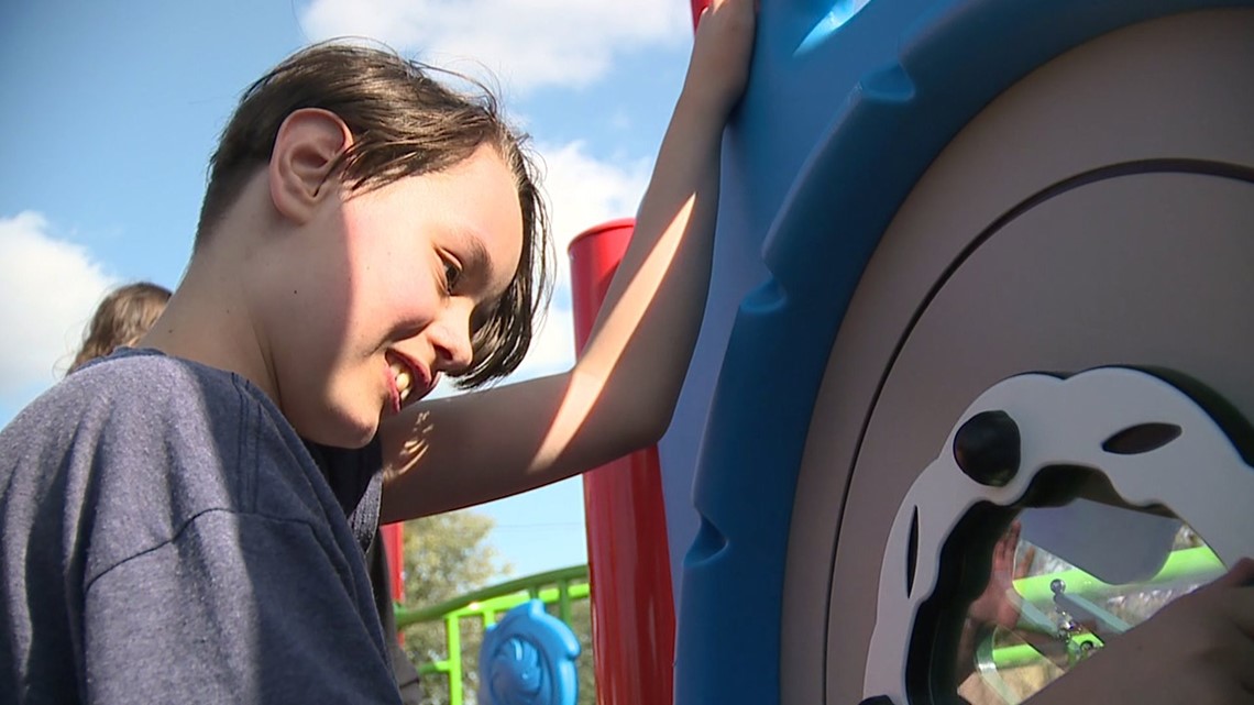 More than slides and swing, this Galesburg playground challenges