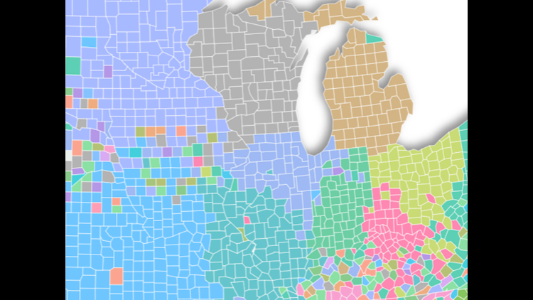 The Most Popular NFL Teams by County, State